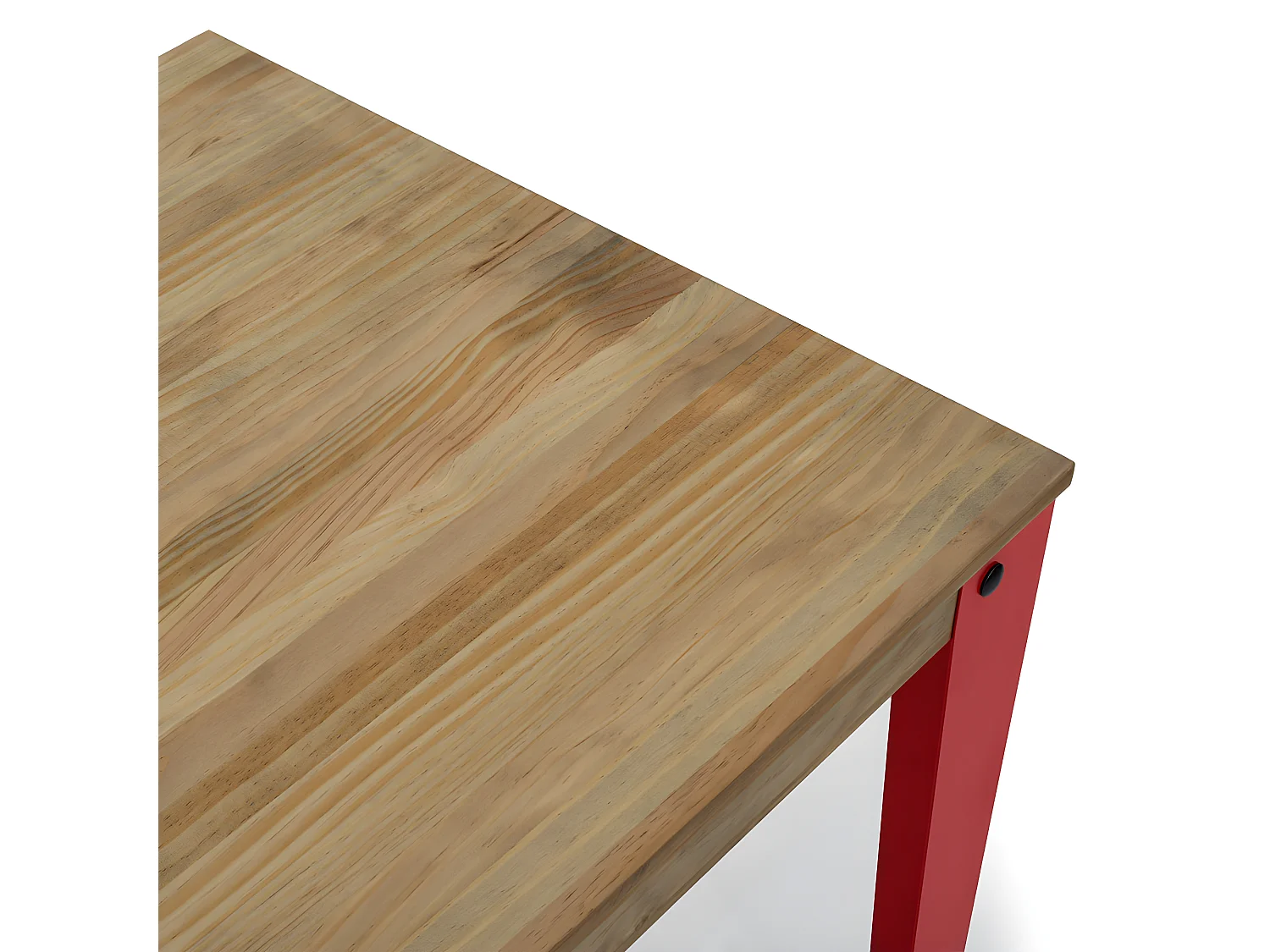 Table Mange debout Lunds 70X70x110cm  Rouge-Vieilli. Box Furniture