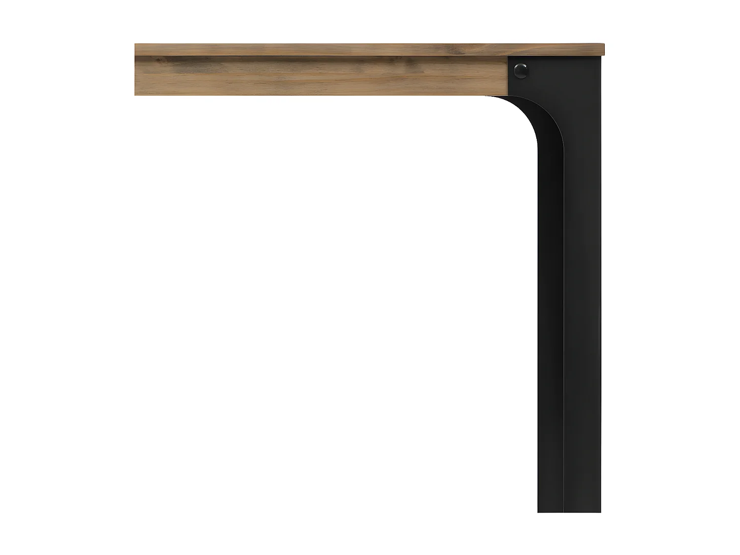 Mesa Alta Bristol 140x80x108cm en madera maciza de pino acabado vintage estilo industrial