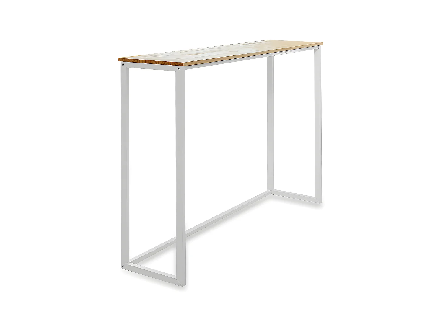 Mesa de Bar ECO Line estilo nordico  30x118x110cm Branco – Natural