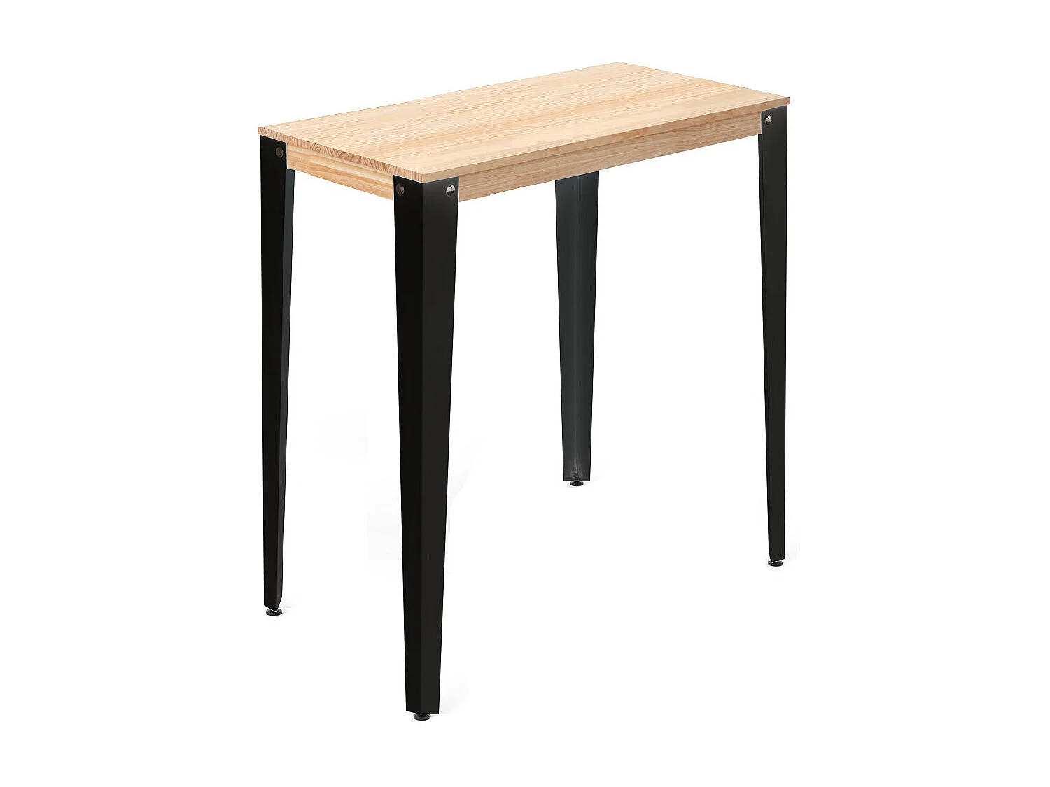 Mesa de Bar Lunds estilo nordico  40x140x110cm Preto – Natural