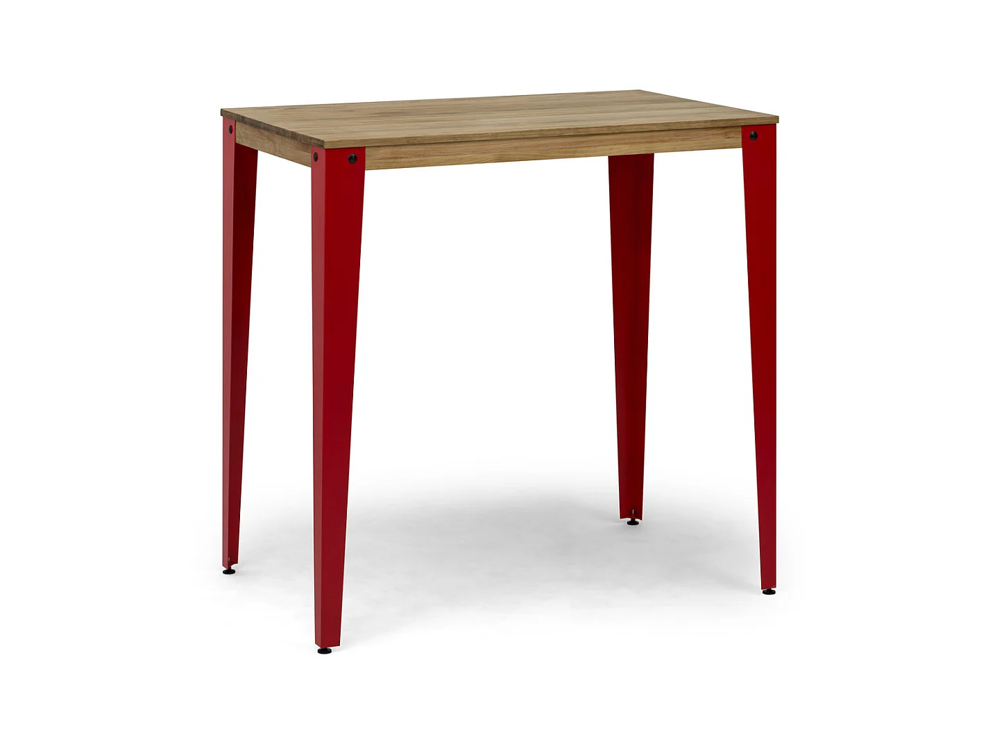 Table Mange debout Lunds 60X120x110cm Rouge-Vieilli. Box Furniture