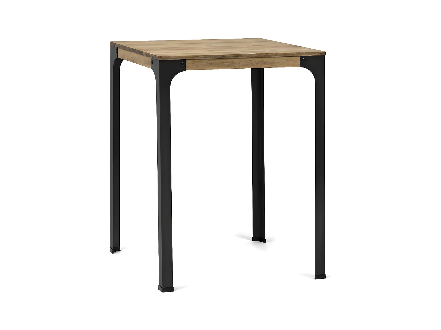 Mesa alta de bar Bristol – Estilo industrial vintage. 70X70x108h.