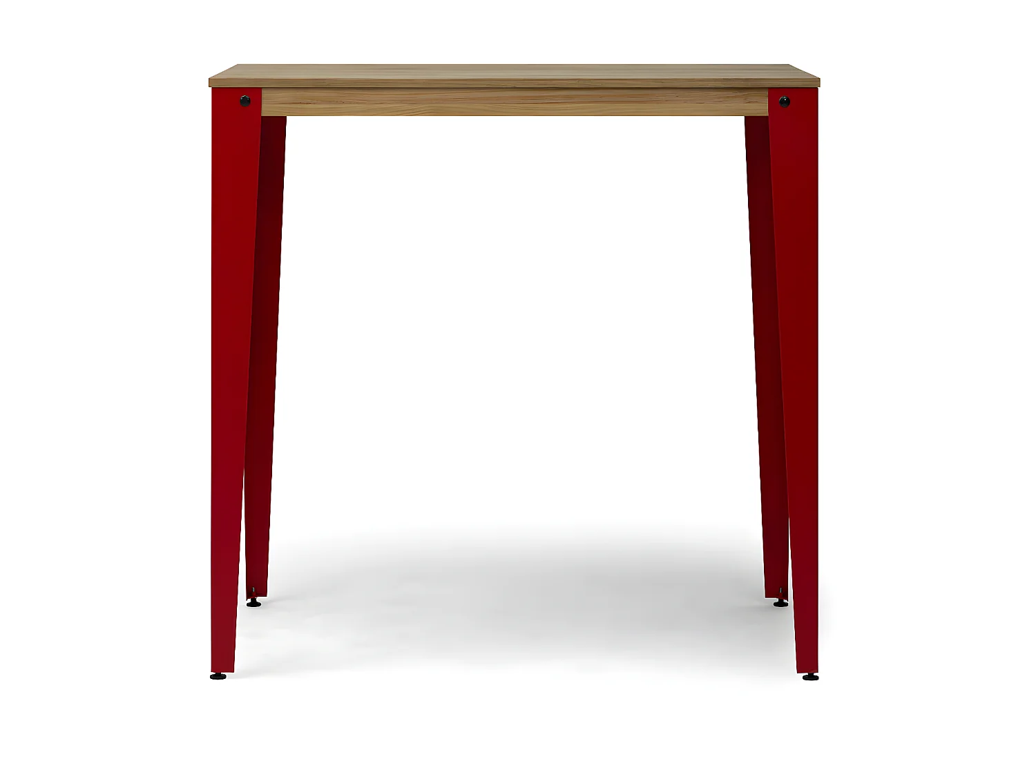 Mesa de Bar Lunds estilo industrial  60x140x110cm vermelho – Envelhido