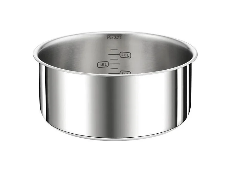 TEFAL L8982904 INGENIO PREFERENCE Casserole 18 cm, inox, poignée vendue séparément, tous feux dont induction