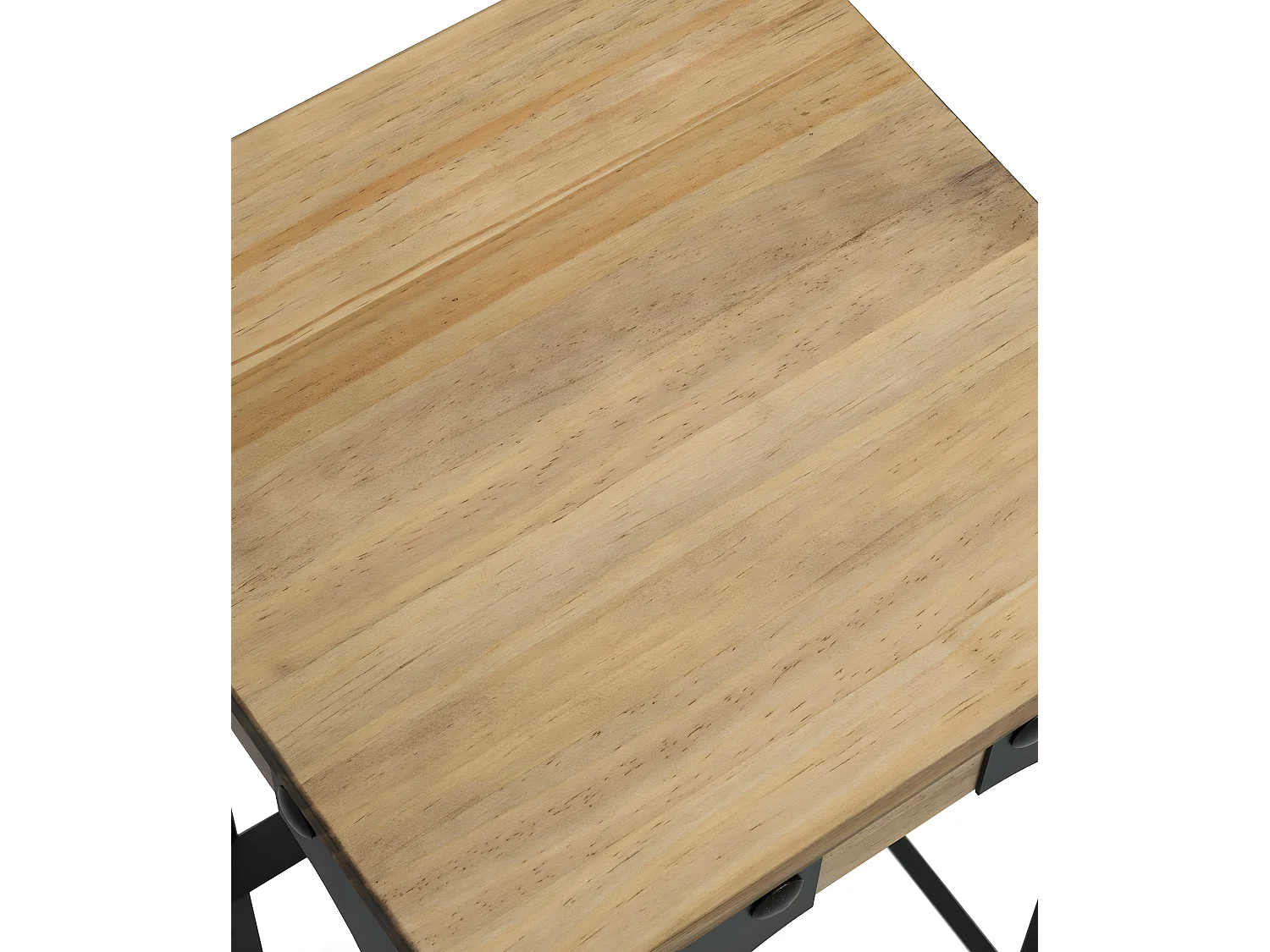 Pack de 2 taburetes Bristol Altos 32x32x46cm en madera maciza de pino acabado vintage estilo industrial