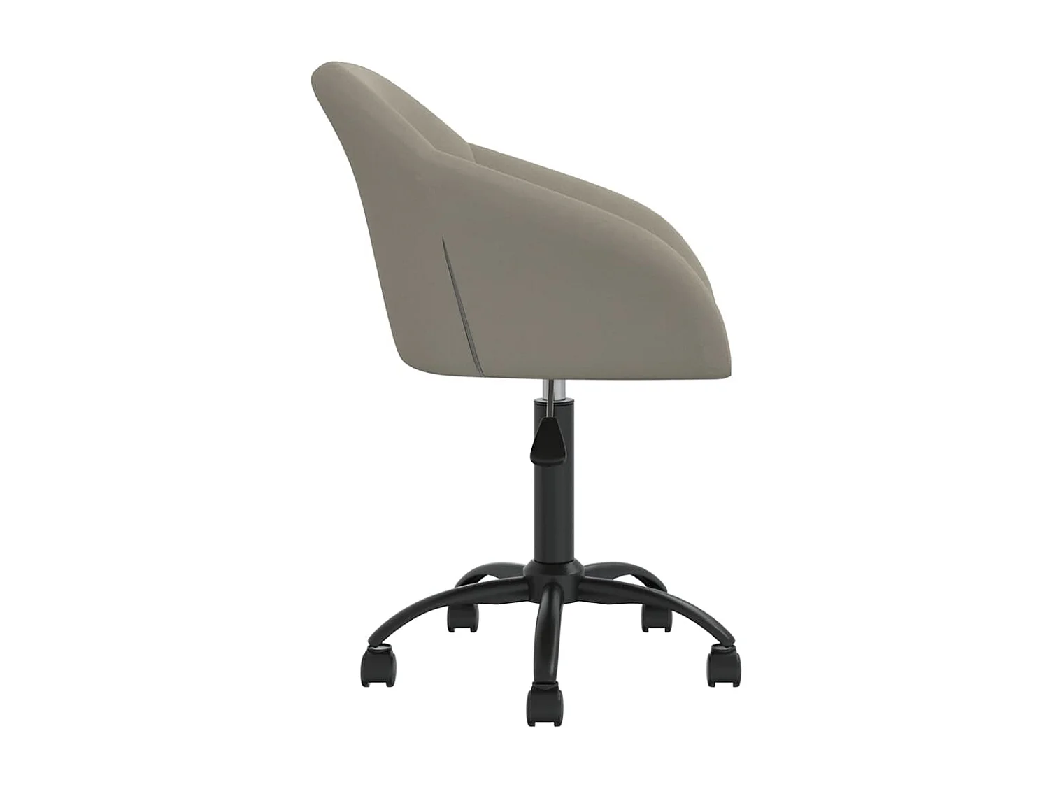 Chaises pivotantes à manger lot de 2 gris clair velours