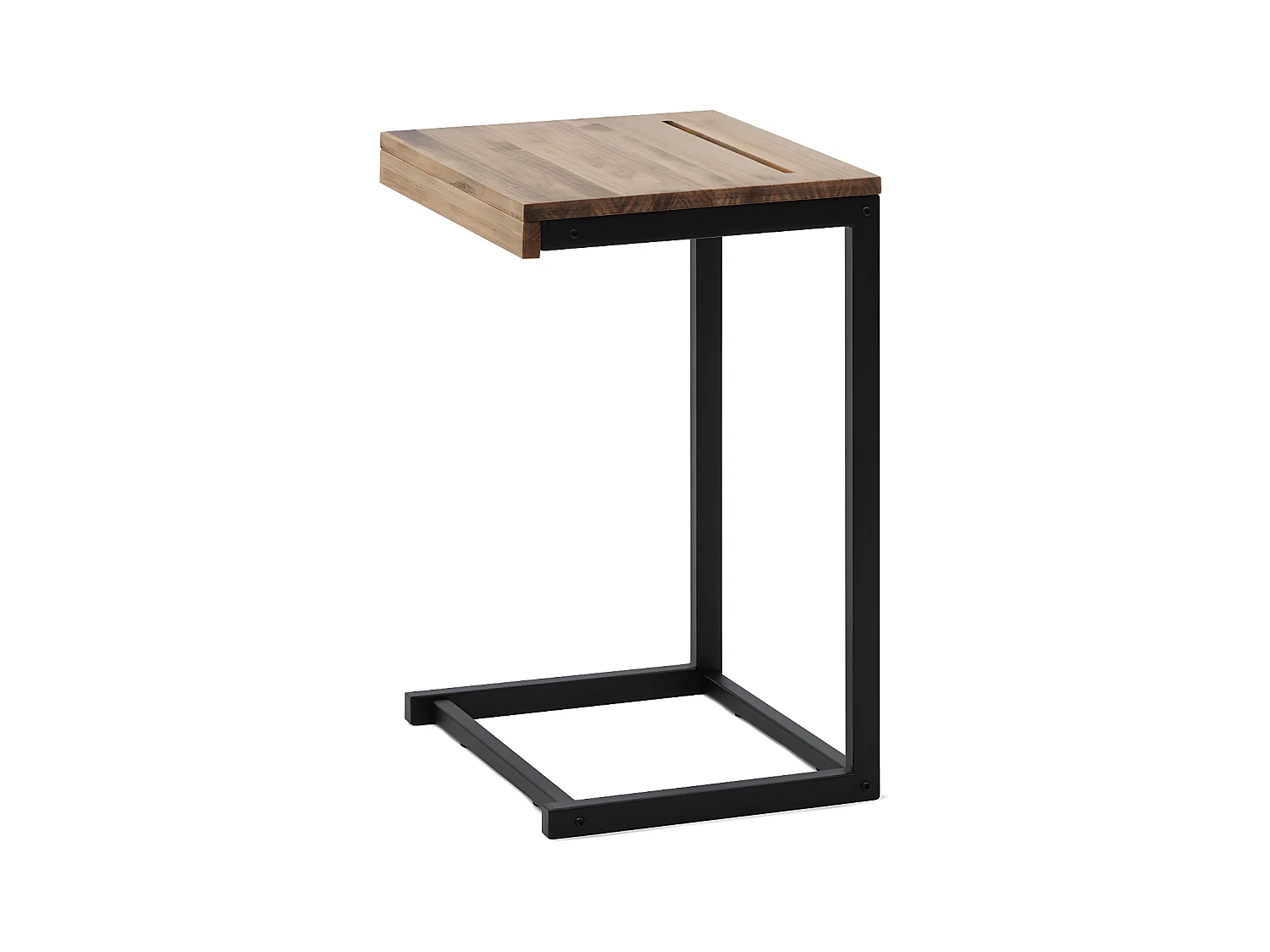Table pour tablette / portable  ECO 40x36x63 cm Noir-Vieilli