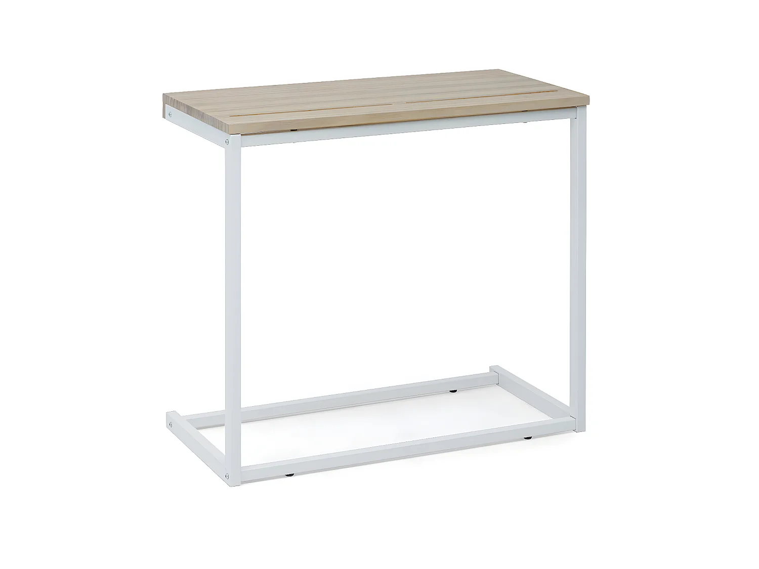 Table pour tablette / portable  ECO 70x36x63 cm Blanc-Naturel