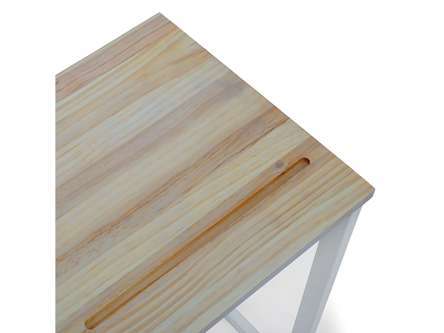 Suporte Mesa para tablet o portátil  ECO 70x36x63  Branco-Natural