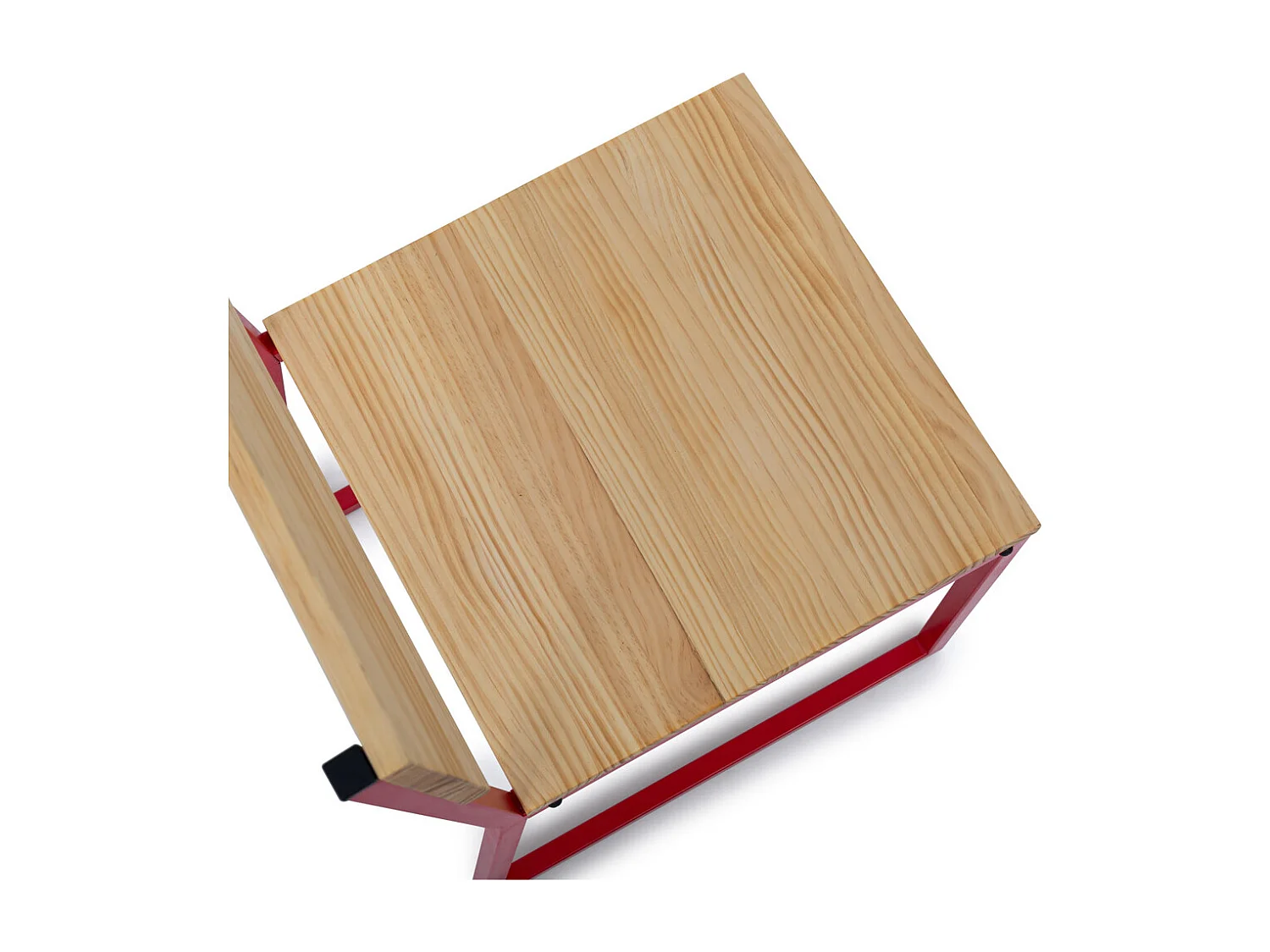 Pack 2Uds. Sillas Desmontables Oxford ECO Roja en madera maciza de pino acabado natural estilo nórdico industrial Box Furniture