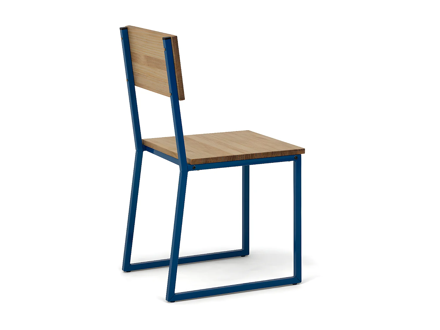 Silla Desmontable Oxford ECO Azul en madera maciza de pino acabado vintage estilo industrial Box Furniture