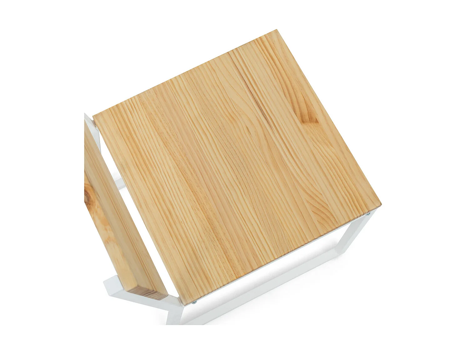 Pack 2Ud. Sillas Desmontables Oxford ECO Blanca en madera maciza de pino acabado natural estilo nórdico industrial Box Furniture