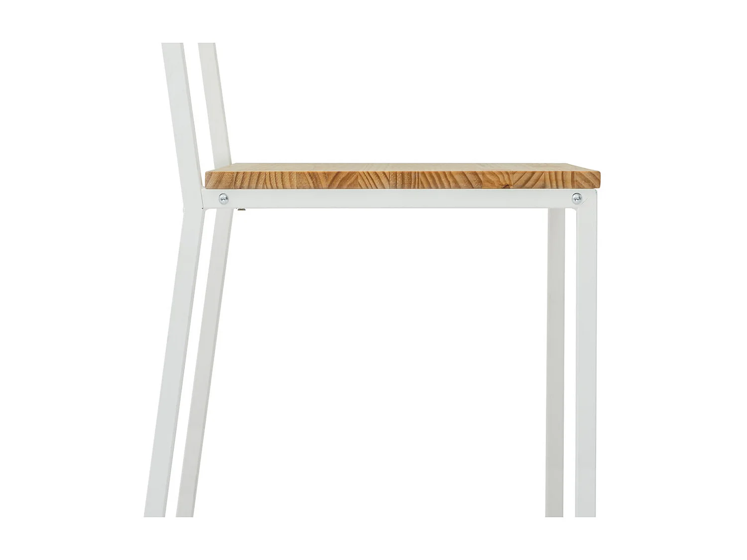 Pack 2Ud. Sillas Desmontables Oxford ECO Blanca en madera maciza de pino acabado natural estilo nórdico industrial Box Furniture
