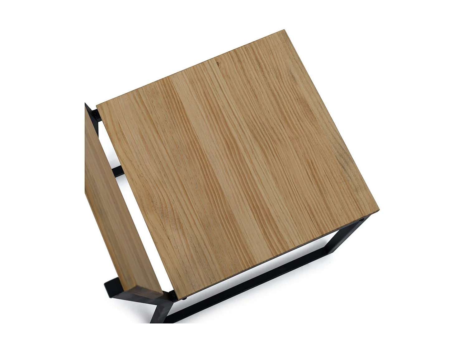 Silla Desmontable Oxford ECO Negra en madera maciza de pino acabado vintage estilo industrial Box Furniture