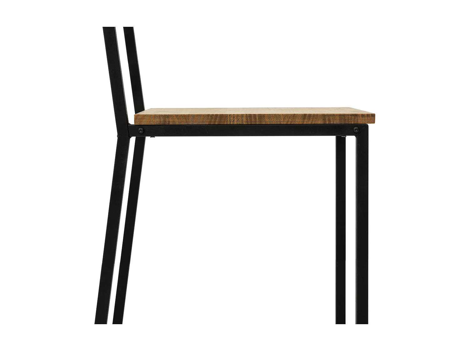 Silla Desmontable Oxford ECO Negra en madera maciza de pino acabado vintage estilo industrial Box Furniture