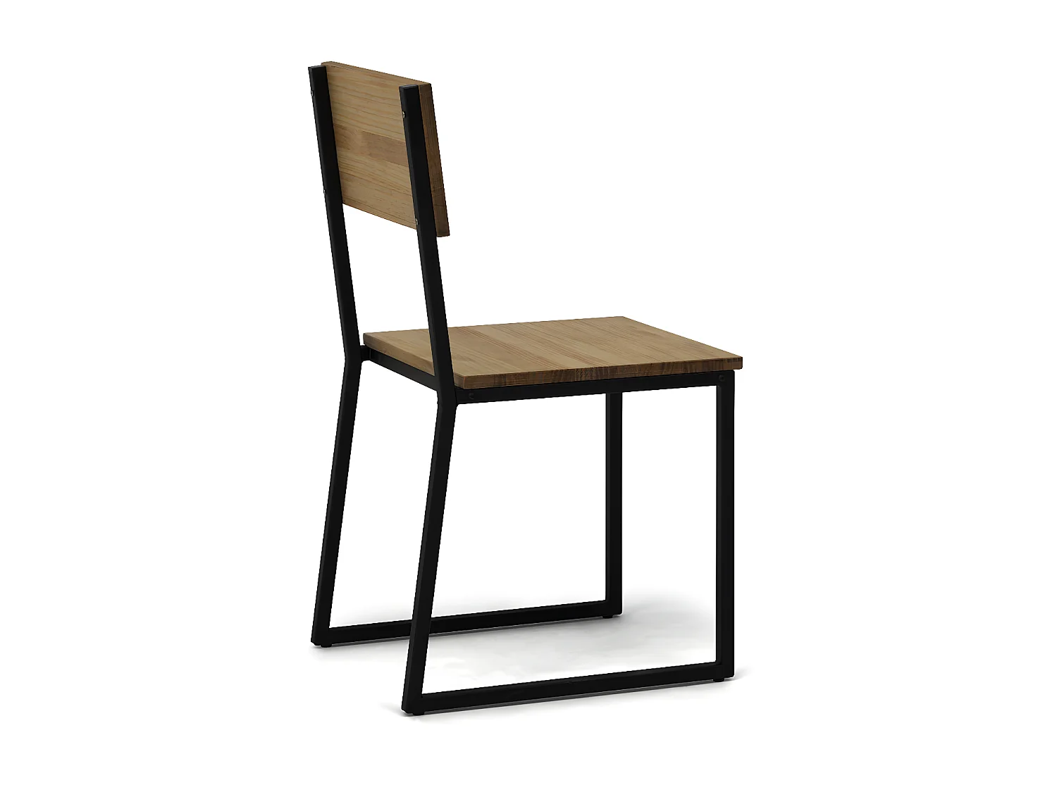 Silla Desmontable Oxford ECO Negra en madera maciza de pino acabado vintage estilo industrial Box Furniture