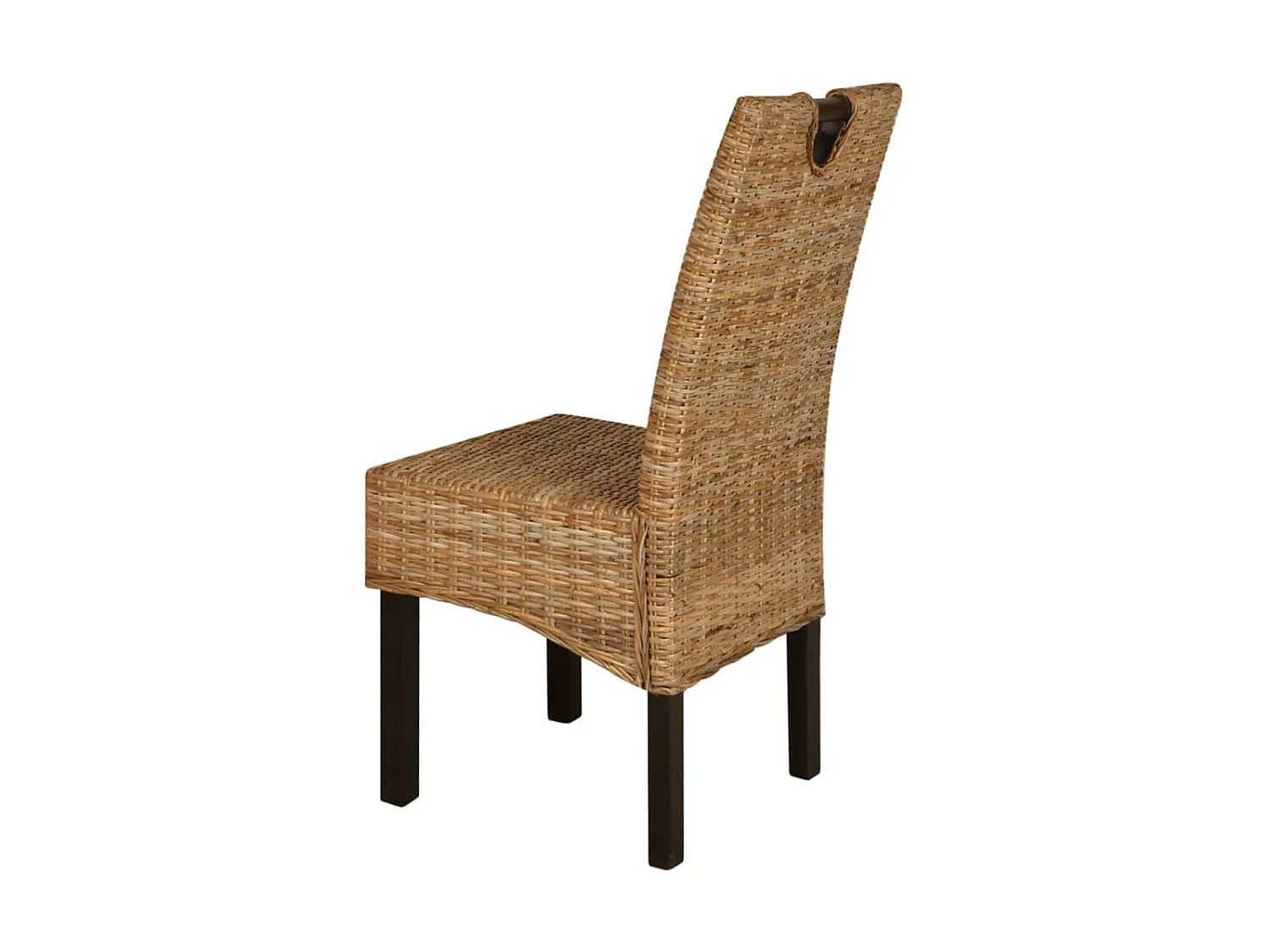 Eetkamerstoelen set van 4 rotan Kubu mangohout