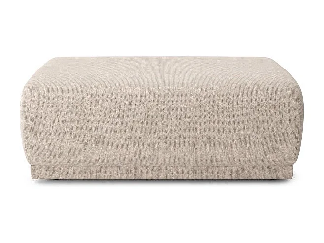 Pouf NOVA tissu beige 1 place