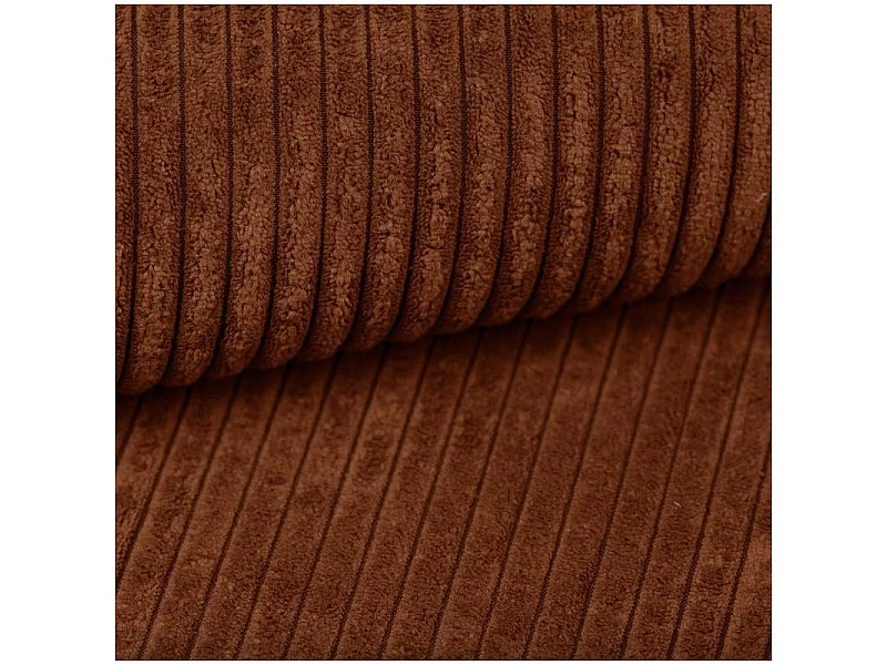 Pouf NOVA velours côtelé terracotta 1 place