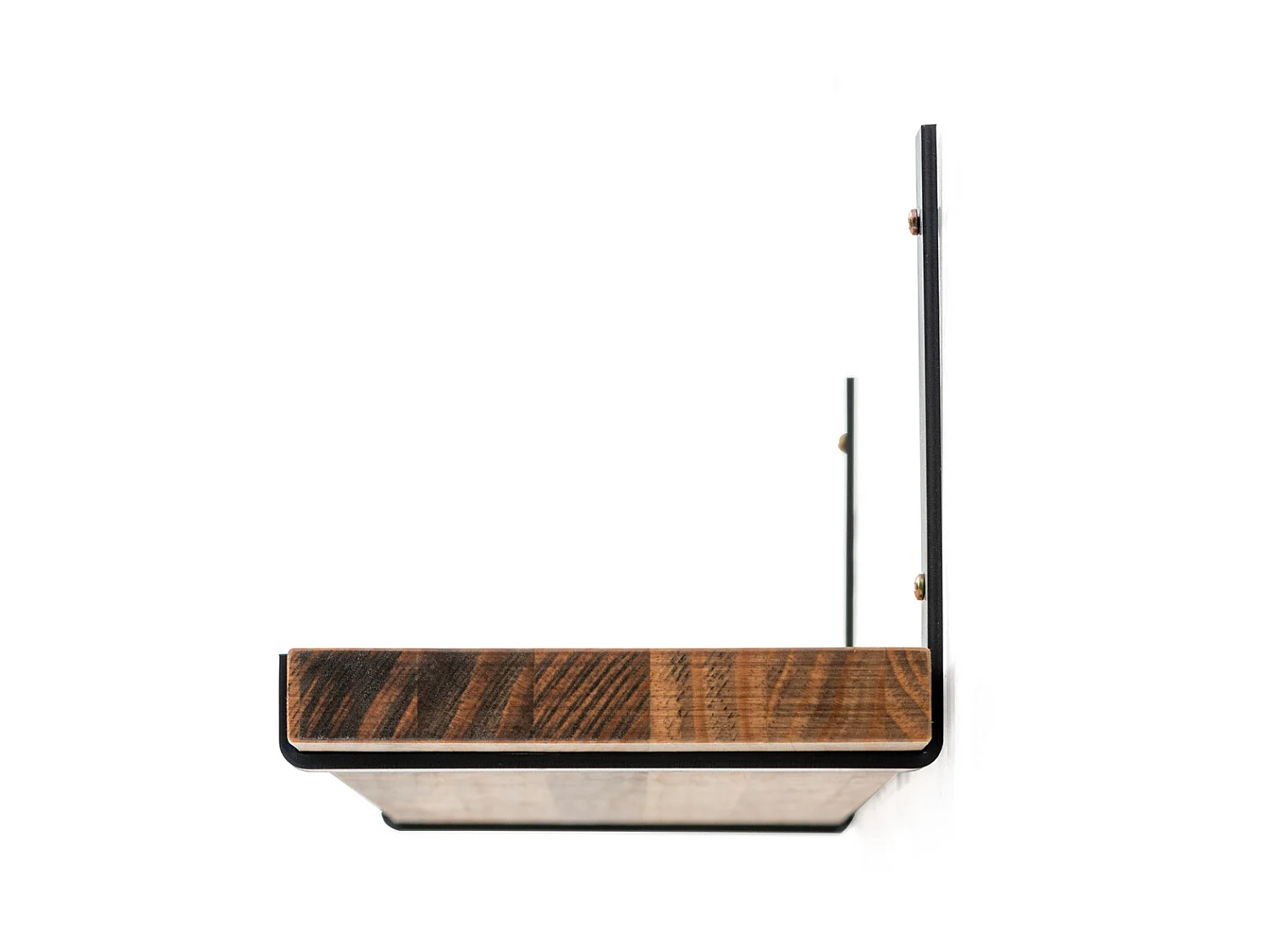 Estante Bristol 120x20cm grosor 30mm en madera maciza de pino acabado vintage estilo industrial Box Furniture