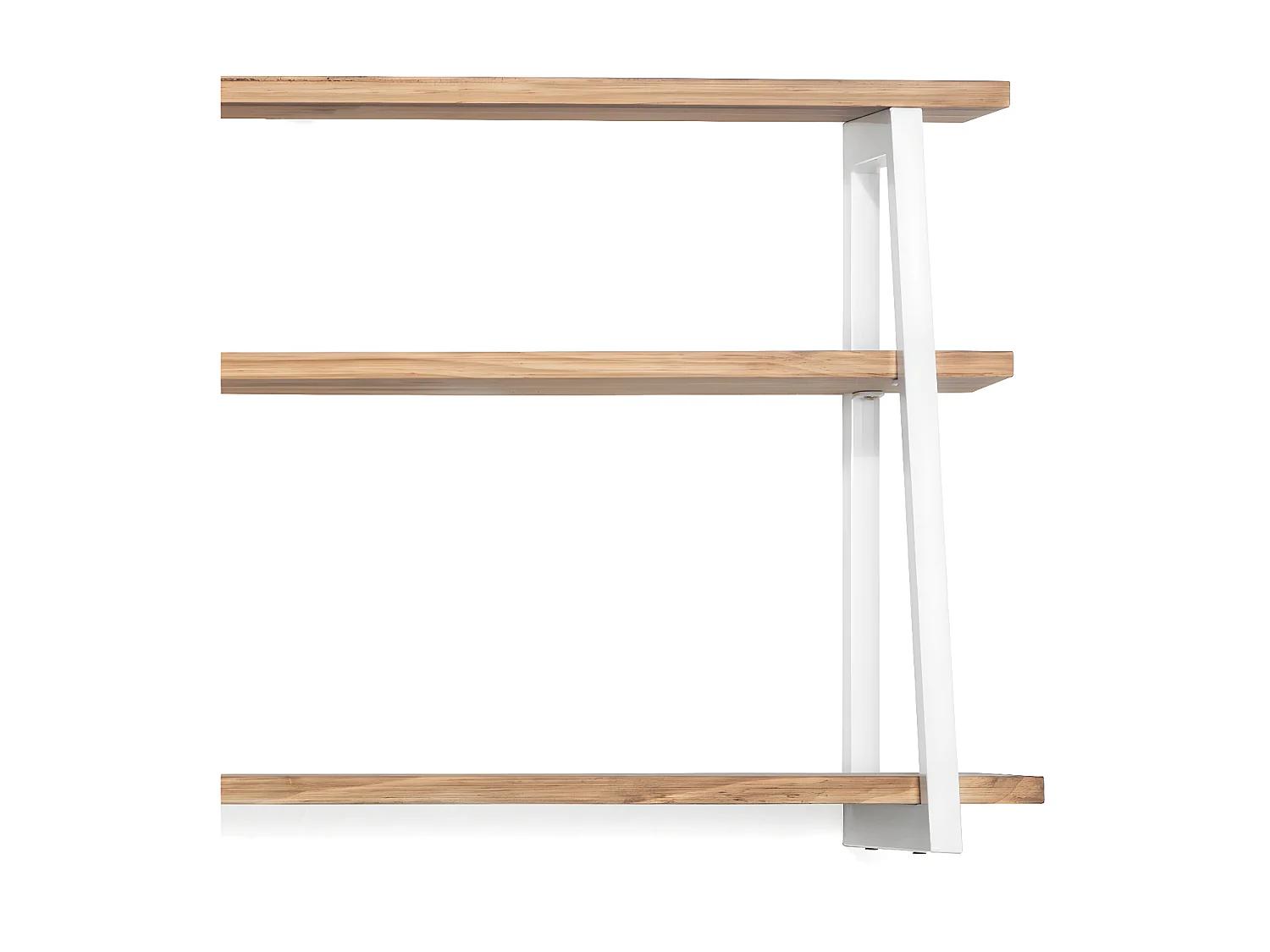 Estante Ascendente 100x35x47 Branco – madeira vintage – Dois suportes