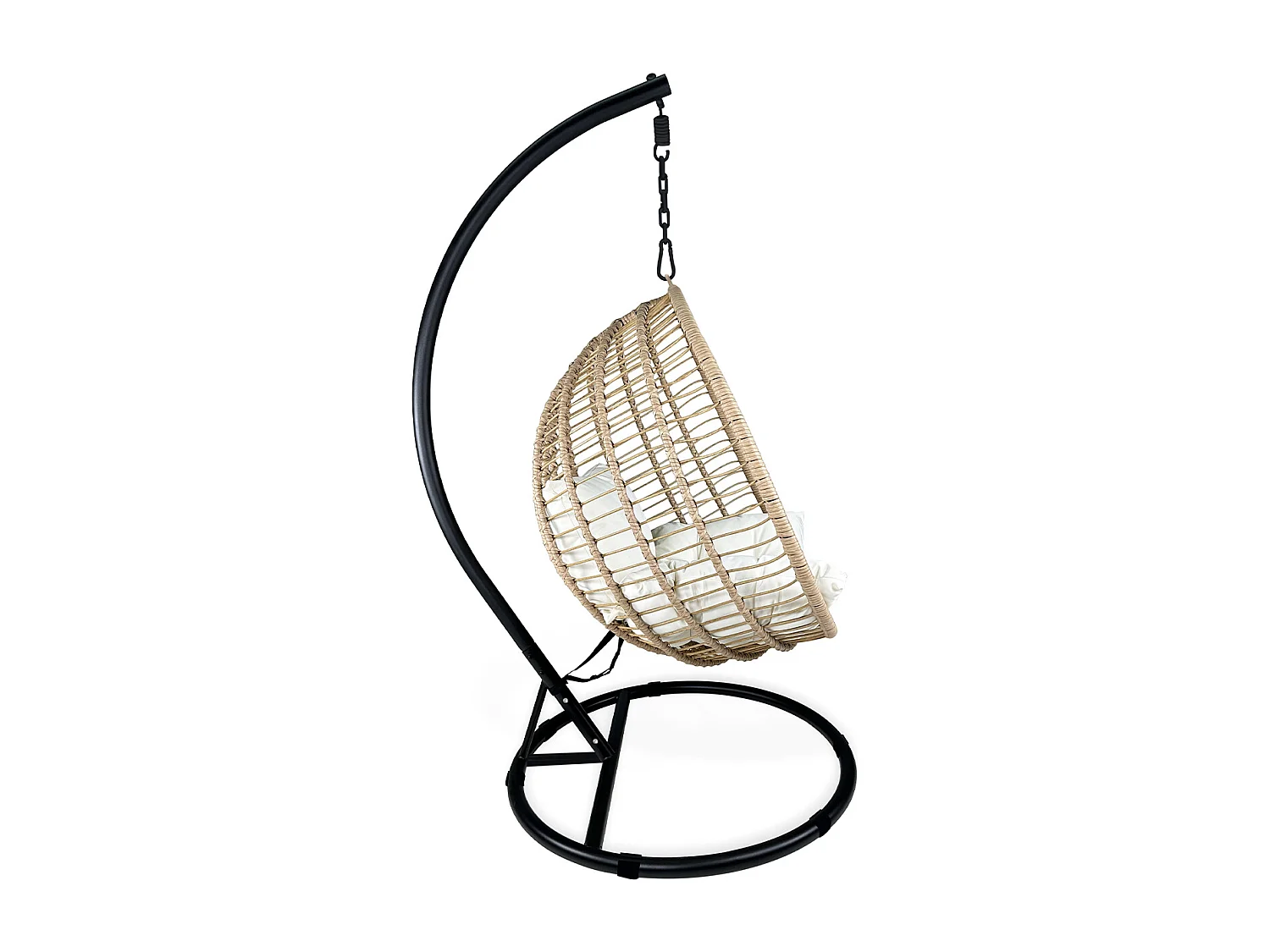 Sedia sospesa a dondolo, poltrona sospesa uovo mod. Eden