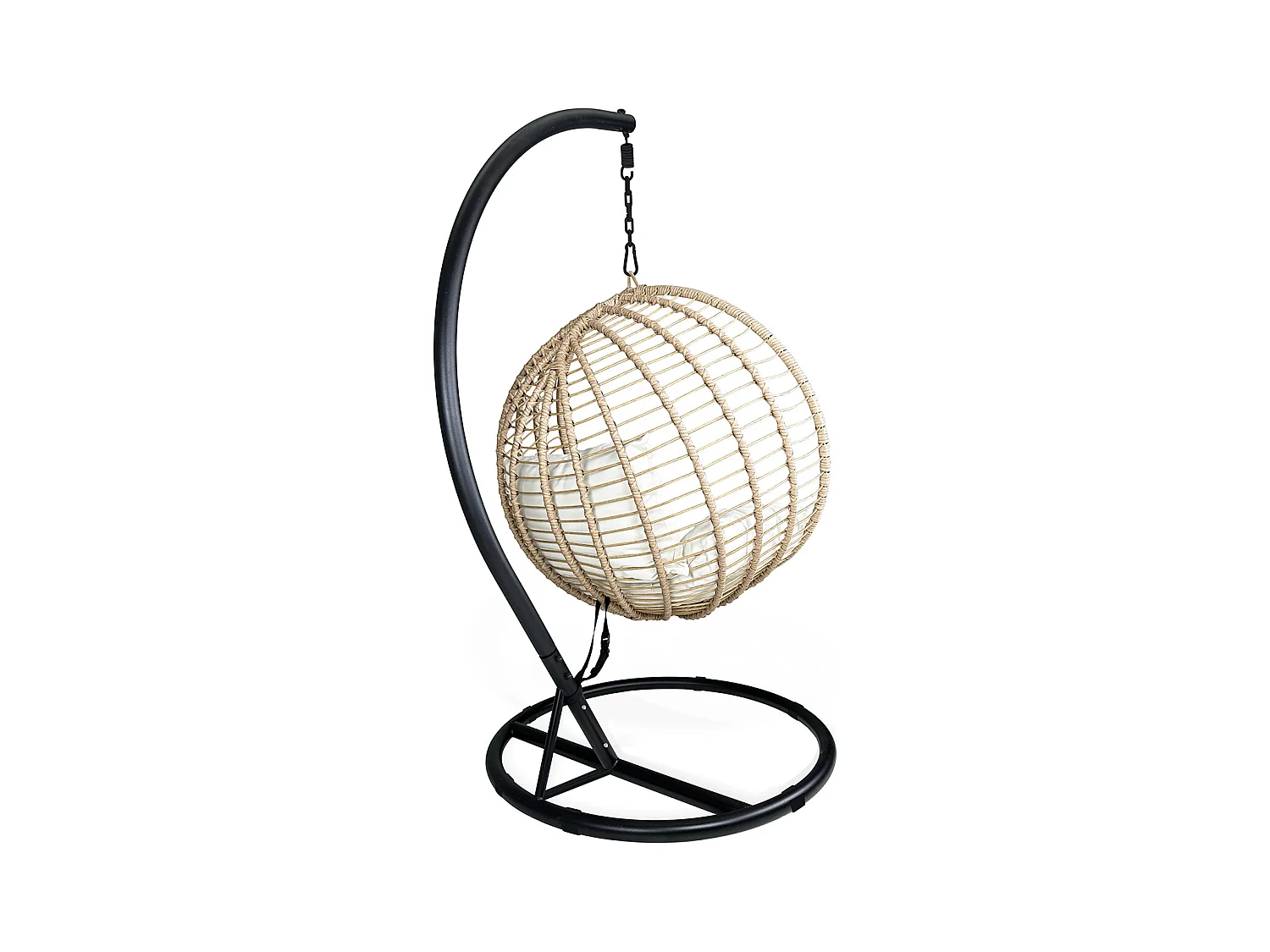 Sedia sospesa a dondolo, poltrona sospesa uovo mod. Eden