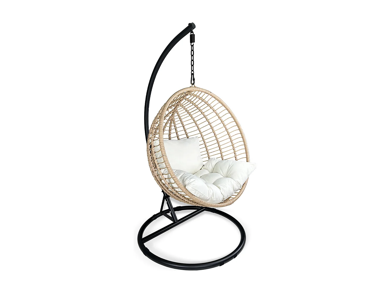 Sedia sospesa a dondolo, poltrona sospesa uovo mod. Eden