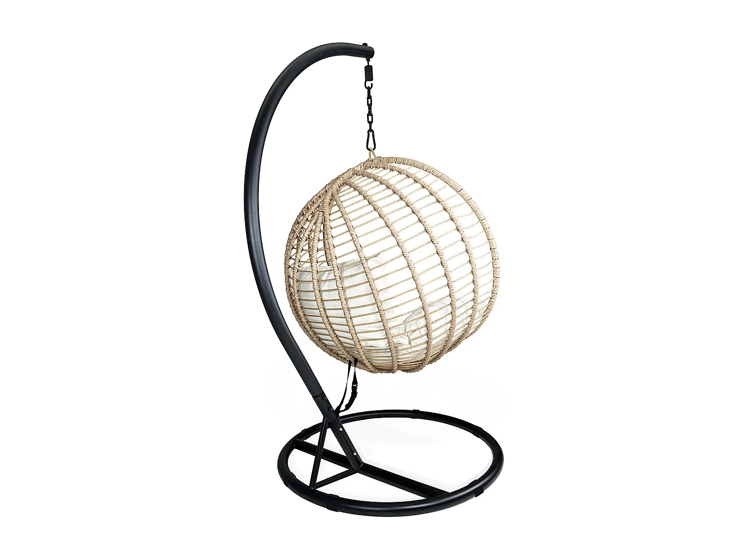 Sedia sospesa a dondolo, poltrona sospesa uovo mod. Eden