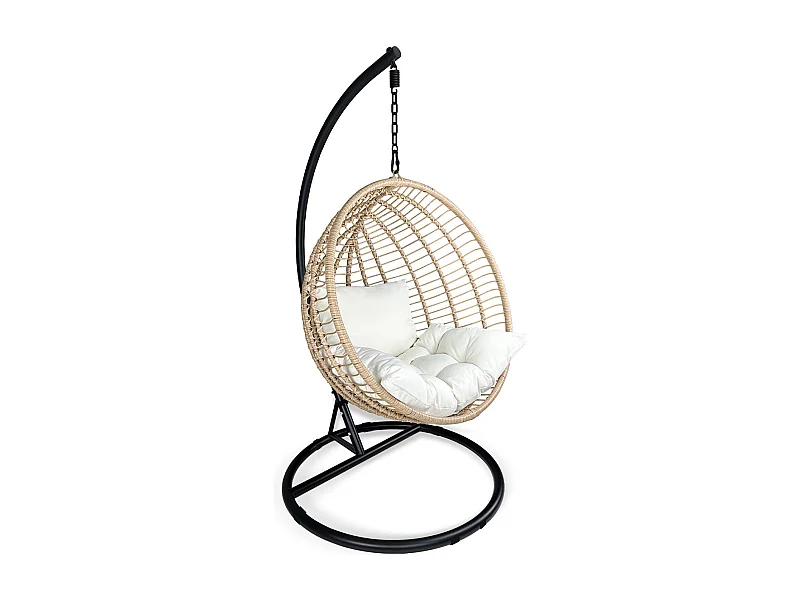 Sedia sospesa a dondolo, poltrona sospesa uovo mod. Eden