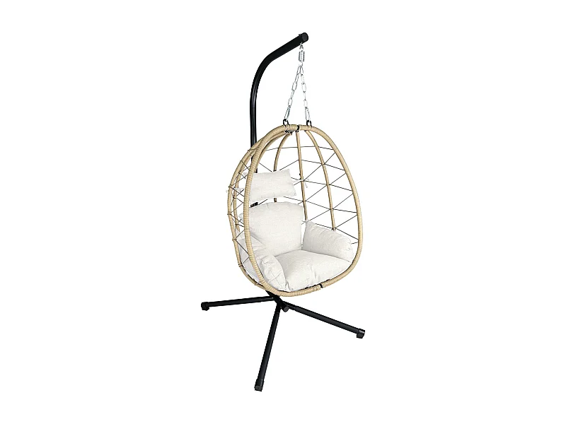 Sedia sospesa a dondolo, poltrona sospesa uovo mod. Taiwan