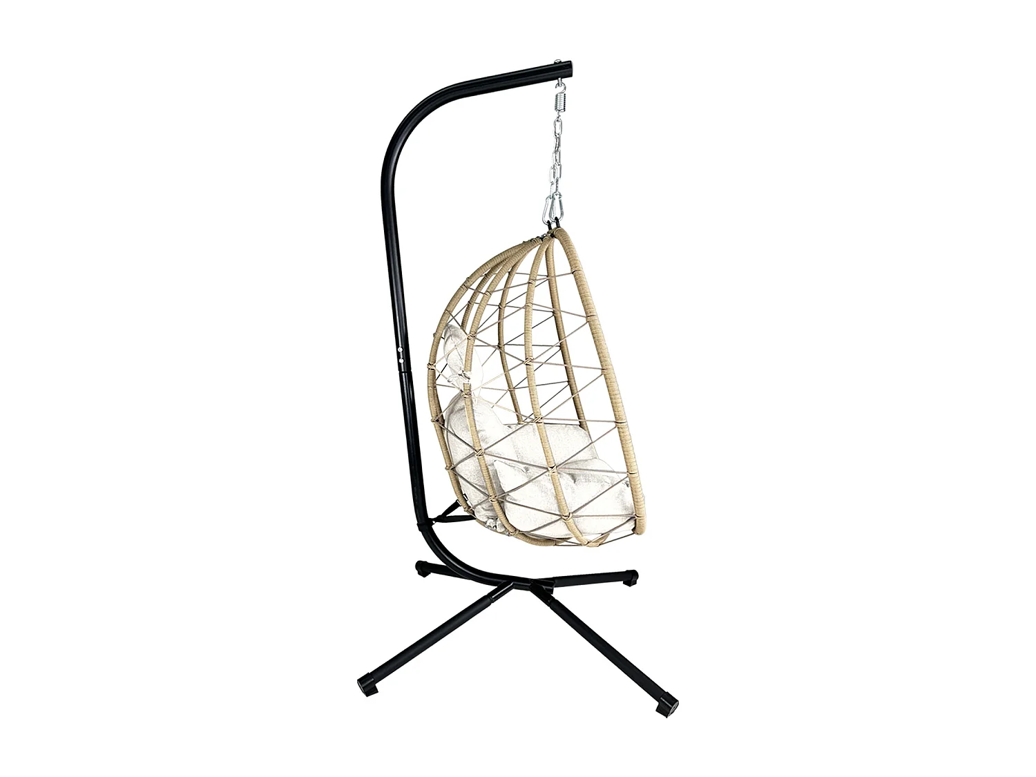 Sedia sospesa a dondolo, poltrona sospesa uovo mod. Taiwan