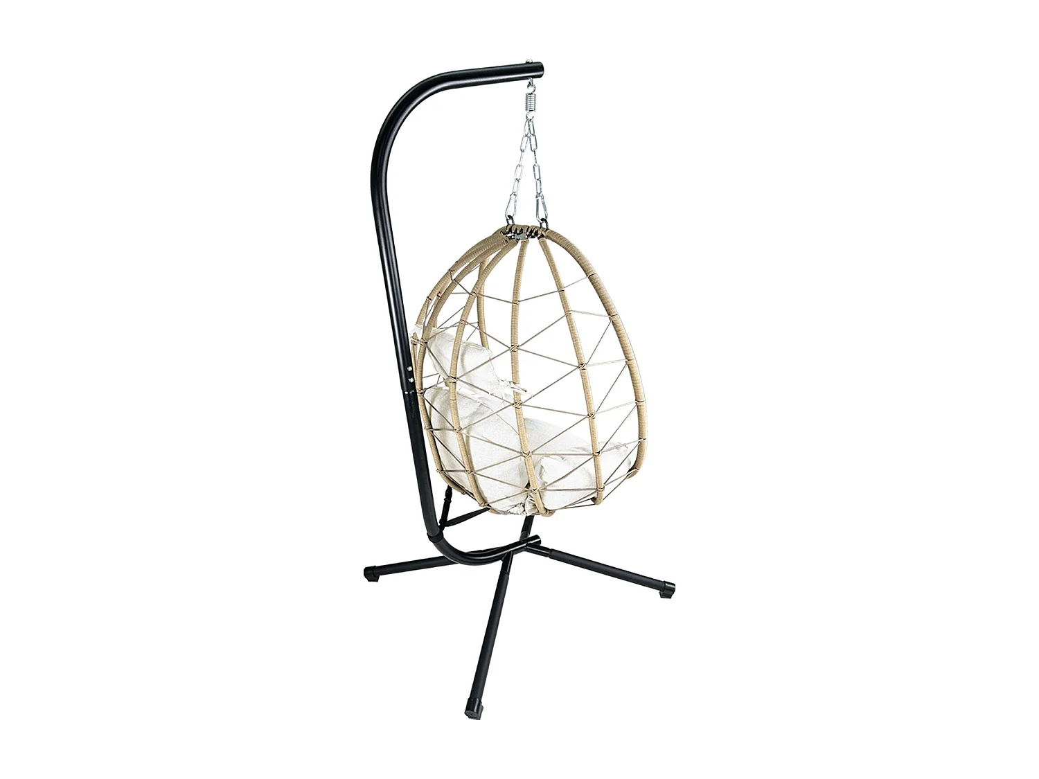 Sedia sospesa a dondolo, poltrona sospesa uovo mod. Taiwan