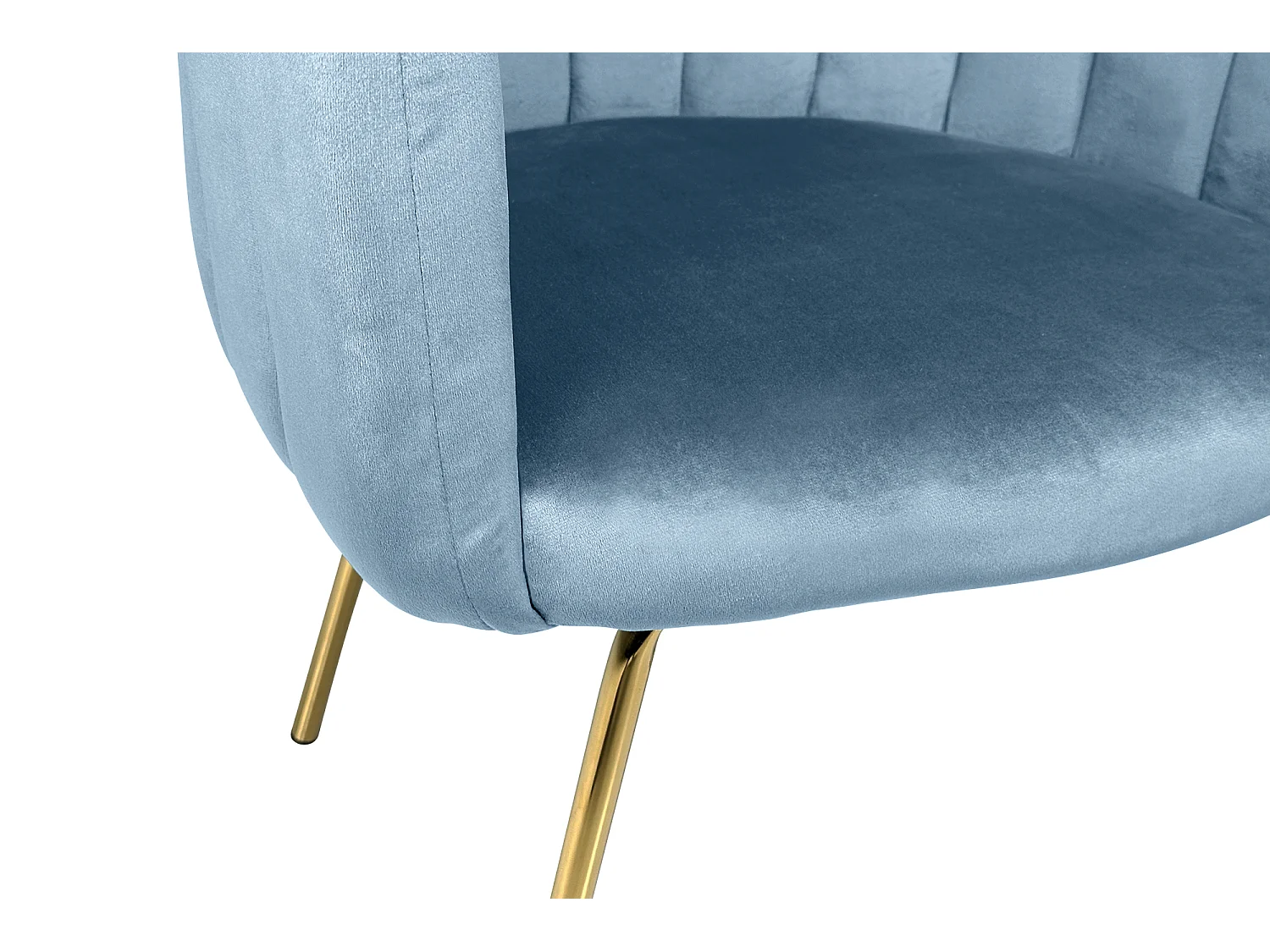 Poltrona conchiglia in velluto carta da zucchero poltroncina vintage mod. Perla