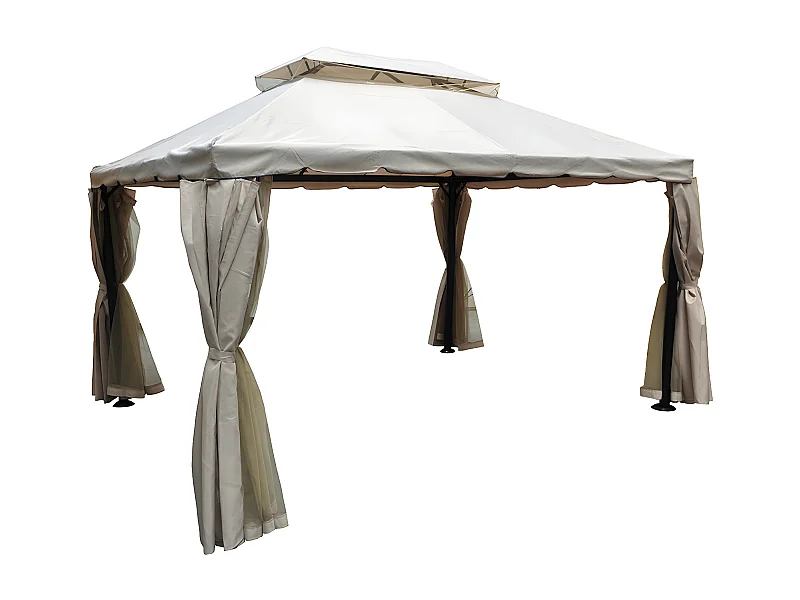 Gazebo da giardino 3×4 con zanzariera mod. Santiago