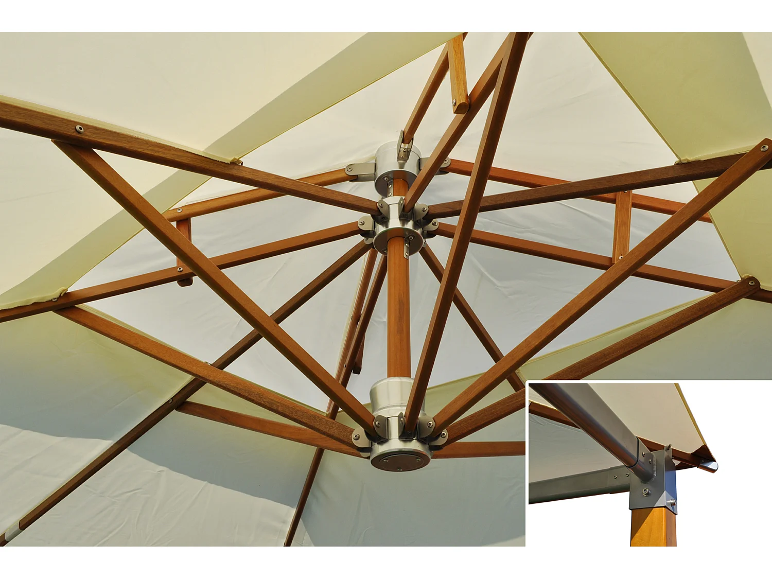 Gazebo Da Giardino 3x4 In Legno-Alluminio Mod. Porto Rico