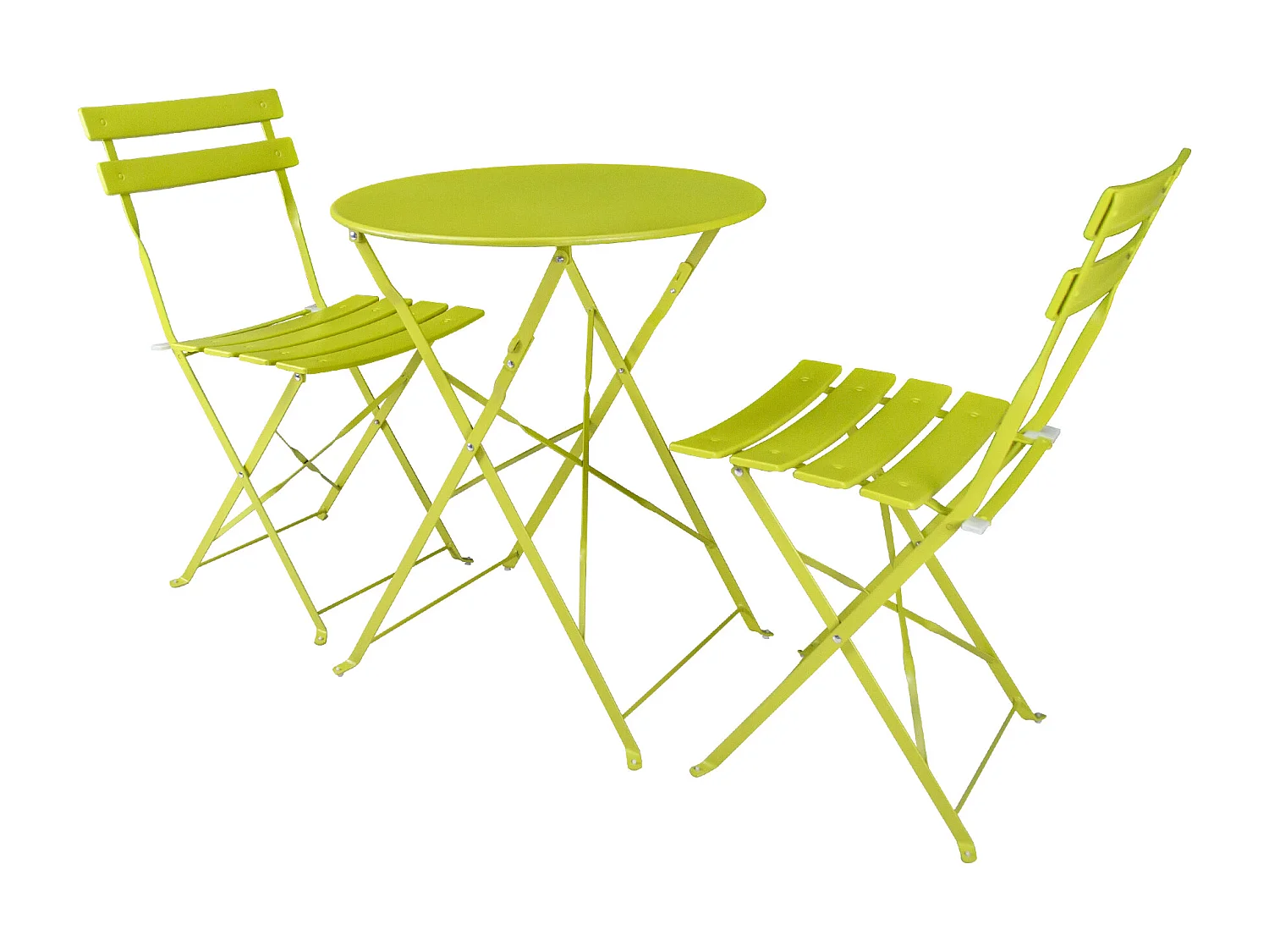 Set tavolo e sedie da giardino pieghevoli lime - Positano