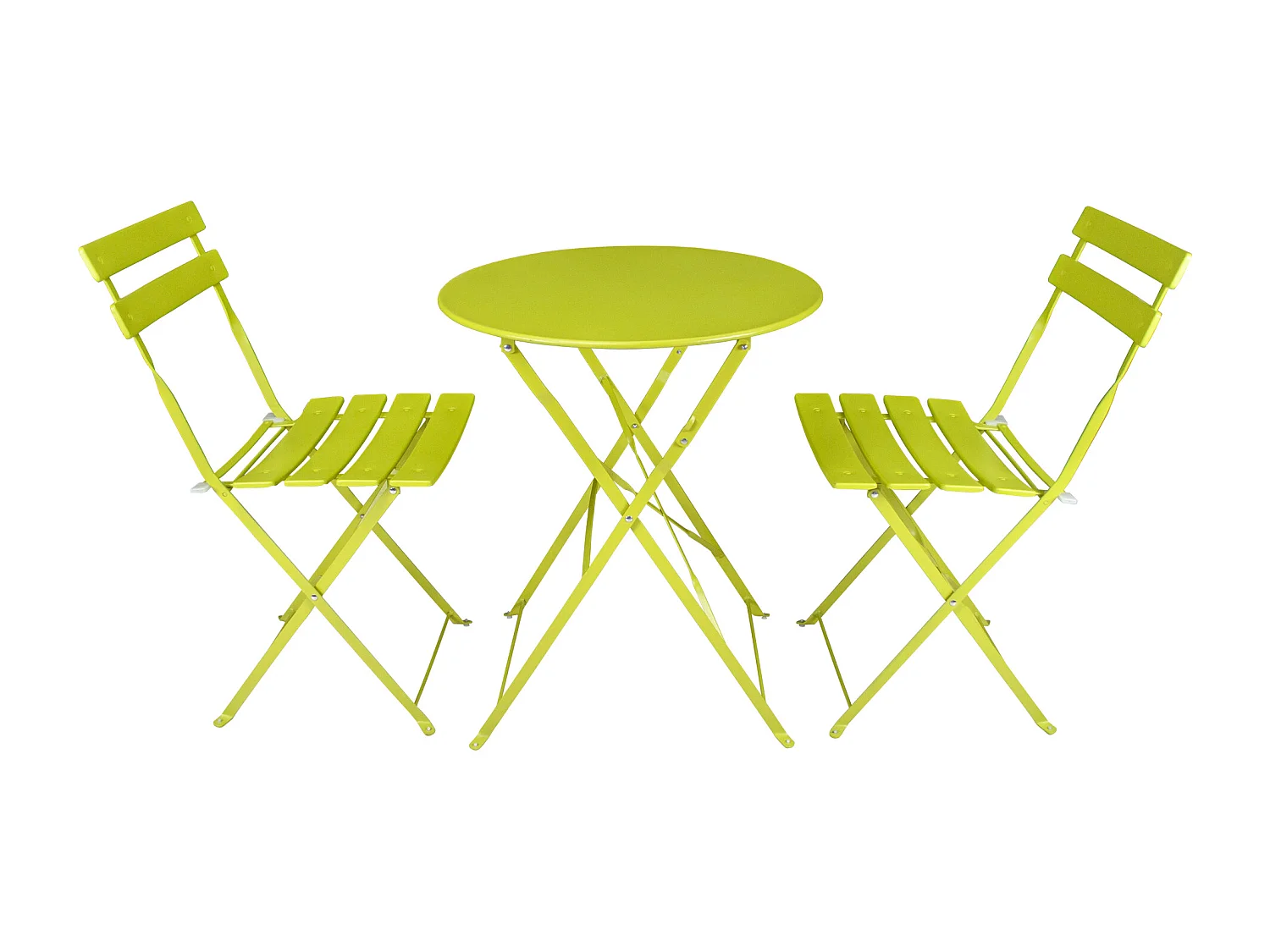 Set tavolo e sedie da giardino pieghevoli lime - Positano