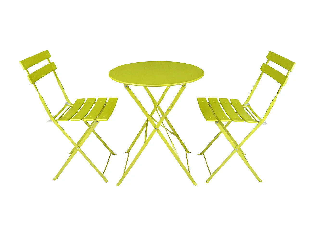 Set tavolo e sedie da giardino pieghevoli lime - Positano