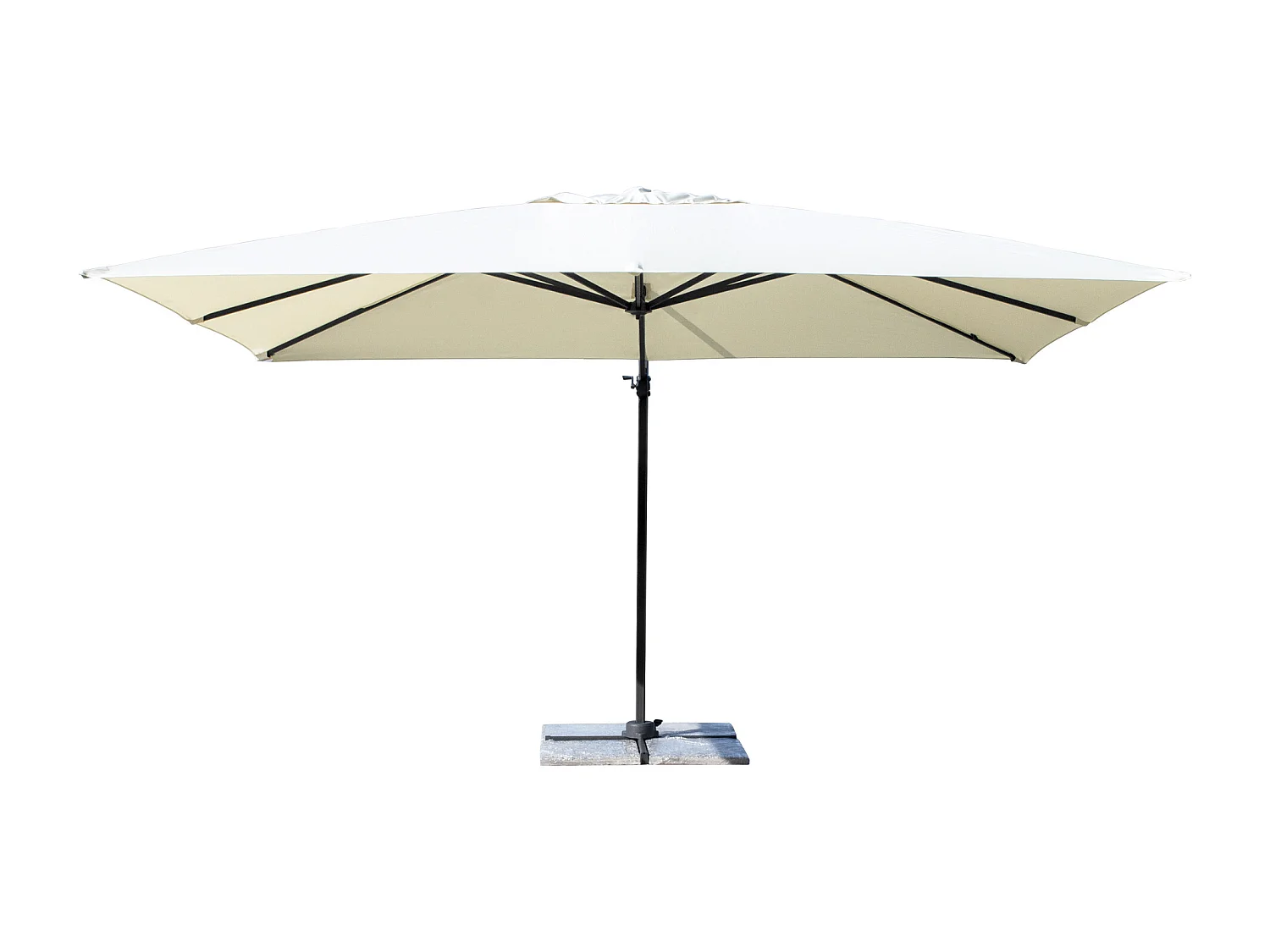 Ombrellone da giardino a braccio decentrato 3×4 mod. Miami