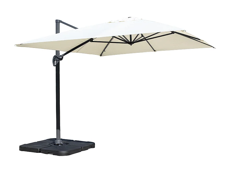 Ombrellone da giardino a braccio decentrato 3×4 mod. Miami