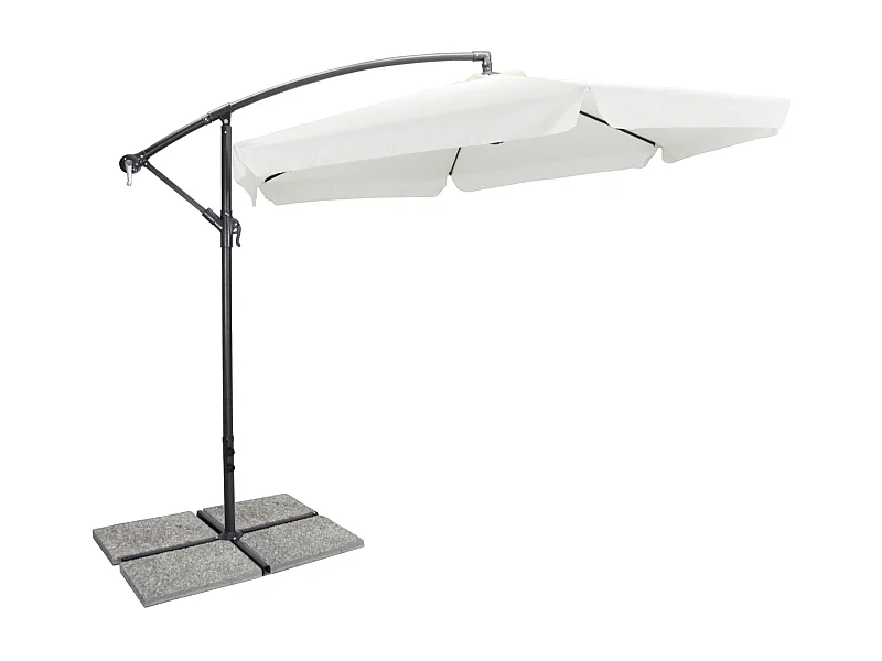 Ombrellone da giardino rotondo Ø 3 mt a braccio decentrato mod. Maracaibo