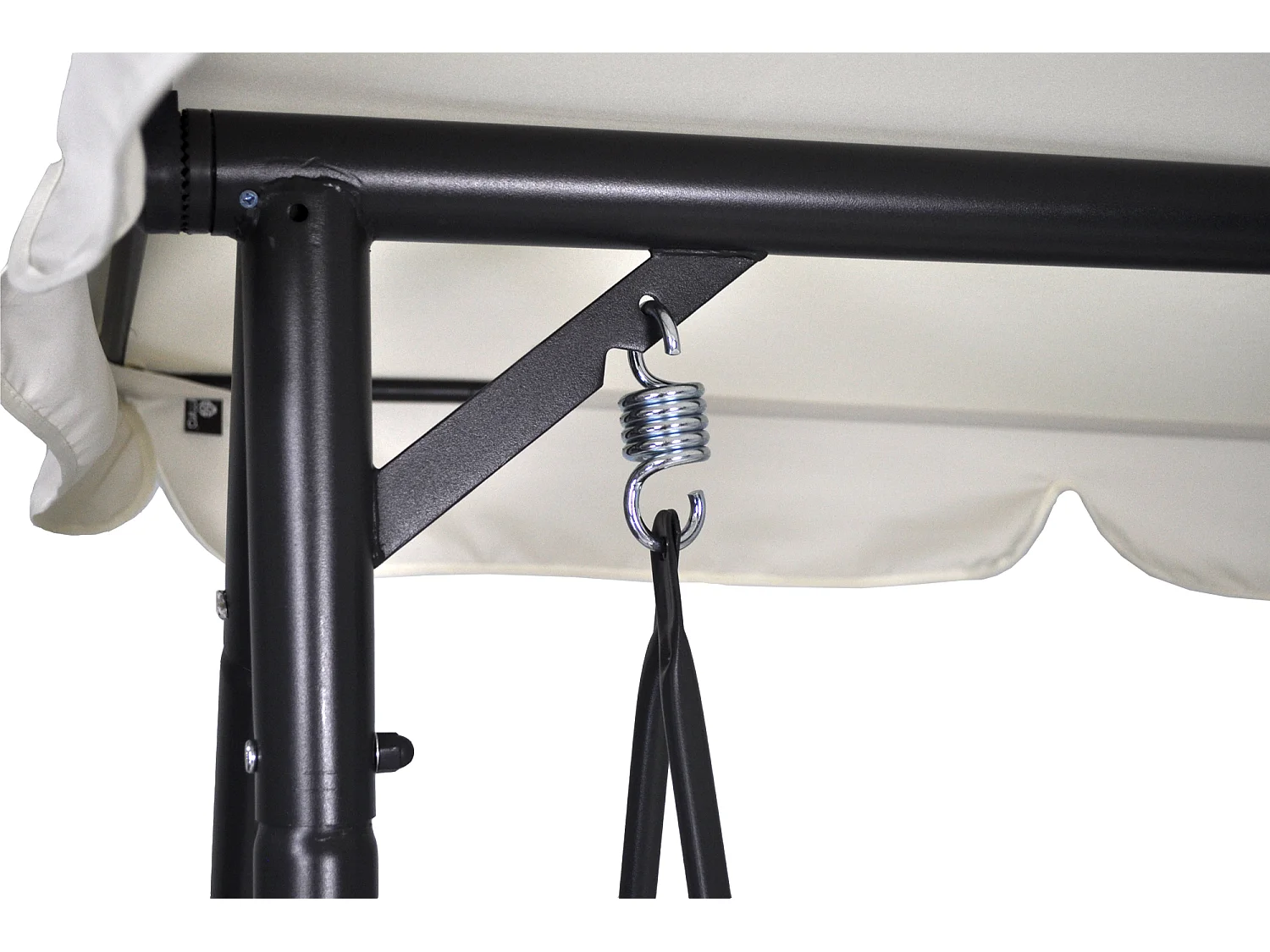 Dondolo da giardino 3 posti trasformabile in letto mod. Cayman