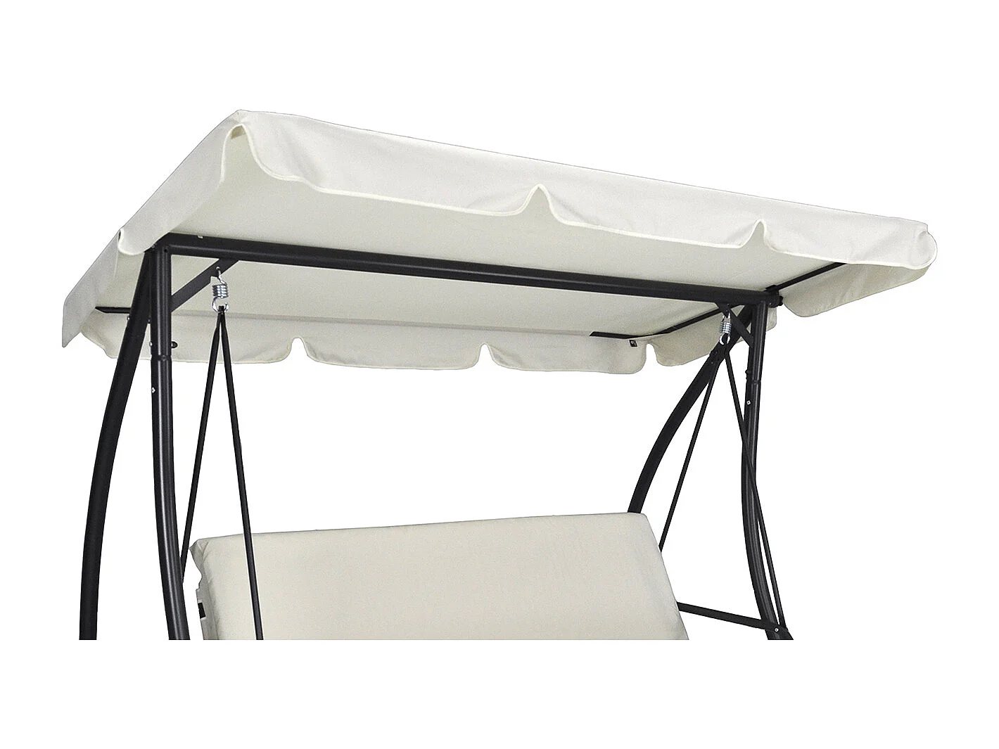 Dondolo da giardino 3 posti trasformabile in letto mod. Cayman