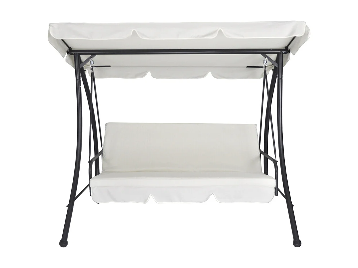Dondolo da giardino 3 posti trasformabile in letto mod. Cayman
