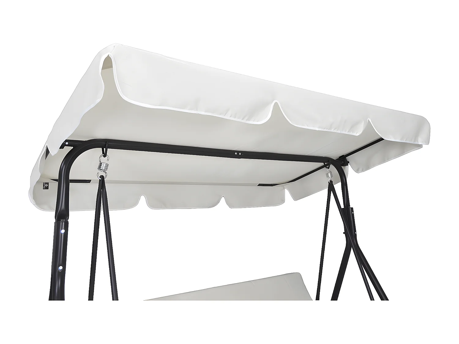 Dondolo da giardino 3 posti con tettuccio regolabile mod. Barbados