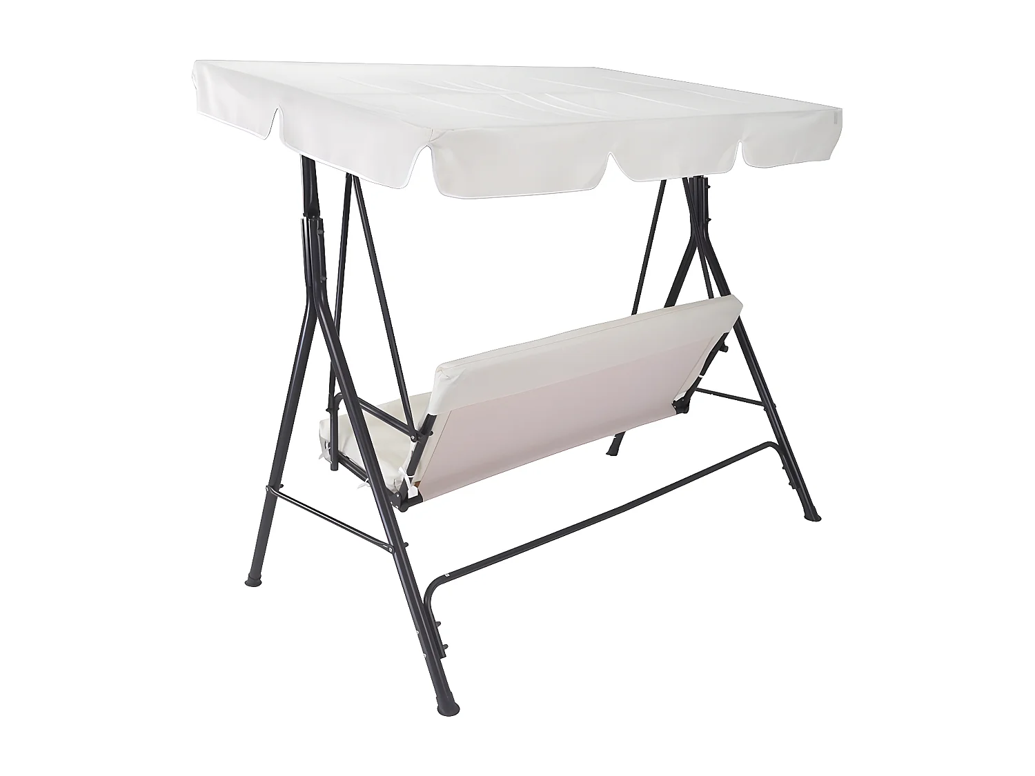 Dondolo da giardino 3 posti con tettuccio regolabile mod. Barbados