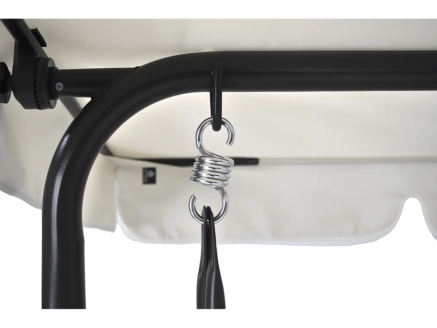 Dondolo da giardino 3 posti con tettuccio regolabile mod. Barbados