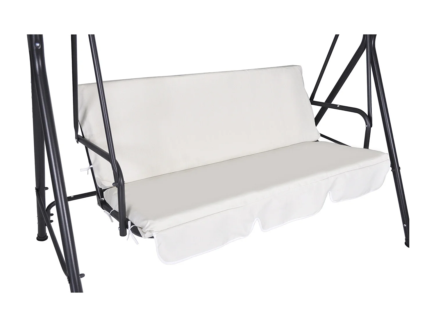 Dondolo da giardino 3 posti con tettuccio regolabile mod. Barbados