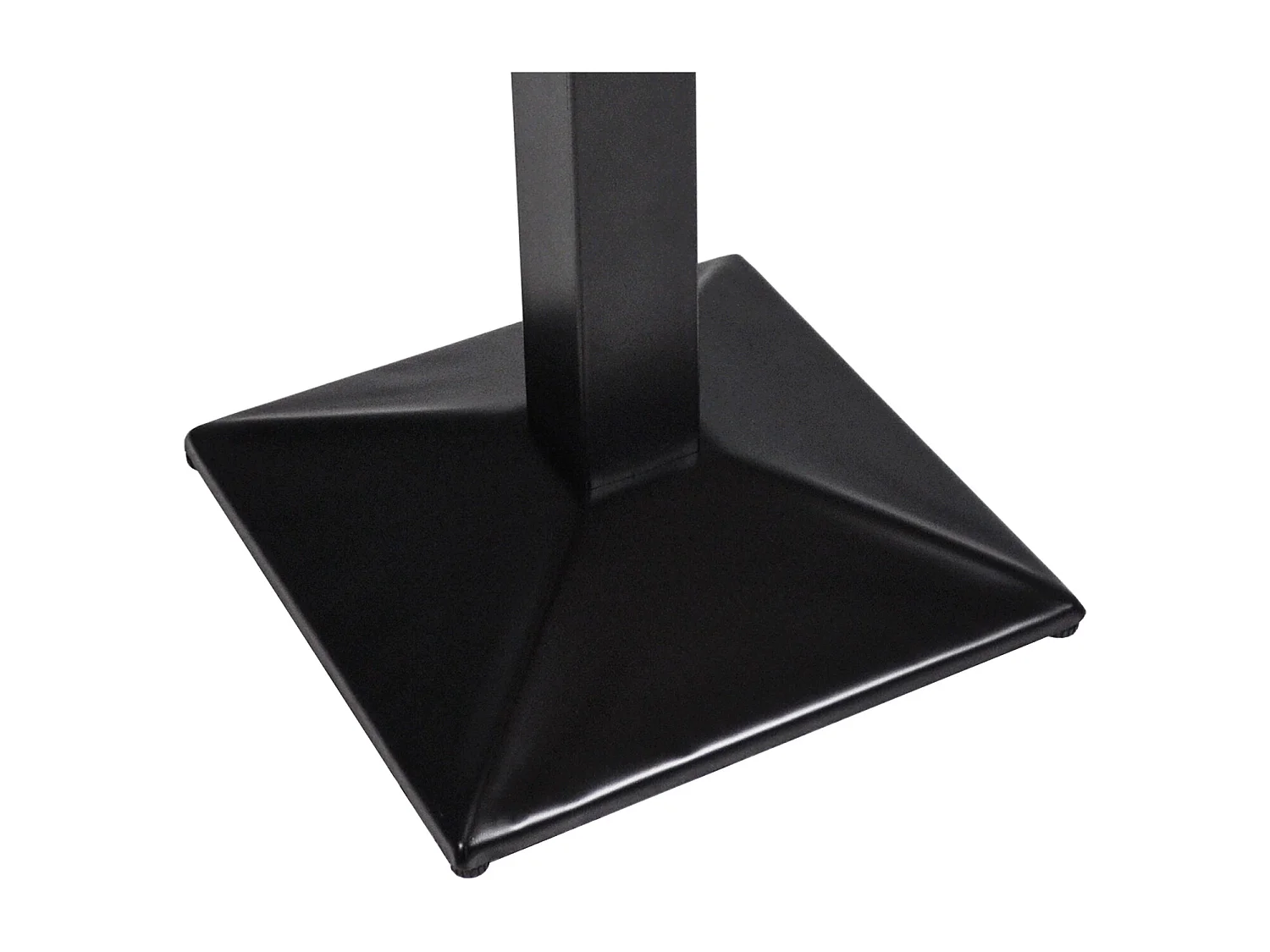 Tavolo quadrato 70×70 stile industriale con top in legno naturale , mod. Clint